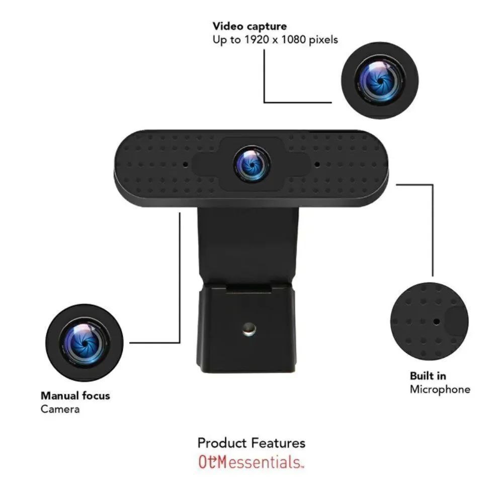 🆕 OTM Essentials HD Pro Webcam - Picture 2 of 6